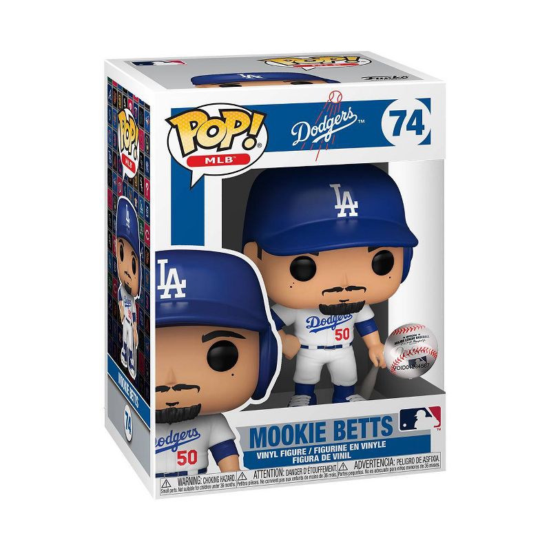 Funko POP! MLB: Los Angeles Dodgers - Mookie Betts (Home Uniform), 1 of 3