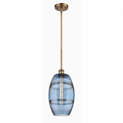 Vaz - 1 Light Stem Hung Mini Pendant In Industrial Style-9.88 Inches Tall and 8 Inches Wide