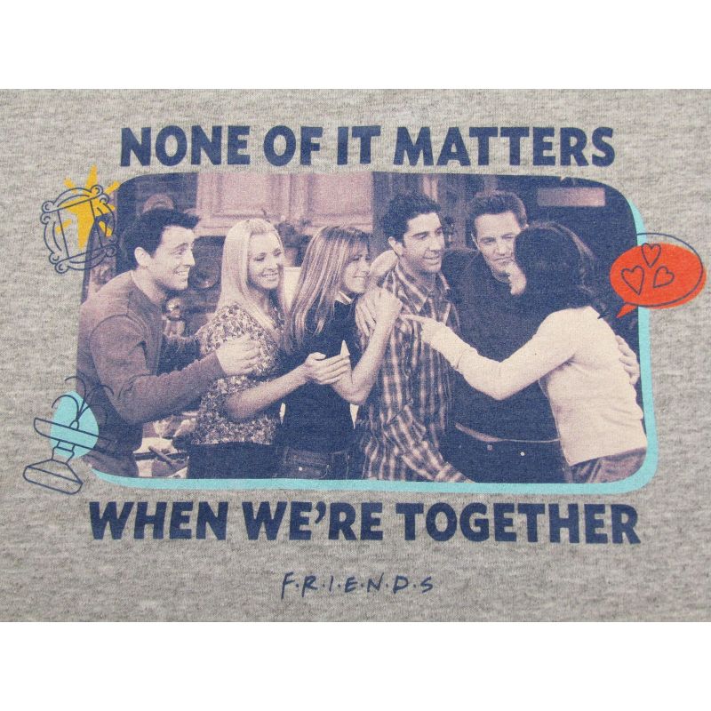 Friends TV Show When We're Together Youth Athletic Heather T-shirt, 2 of 3