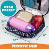 Bentology Insulated Lunch Box w Snack Pocket & Water Bottle Holder - Boys or Kids Lunchbox Tote Keeps Food Hotter or Colder Longer - Reusable Bag Fits - 4 of 4