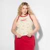 Women's Cherry Coke Graphic Tank Top - Cream - 2 of 3
