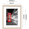 Americanflat 11x14 Light Wood Picture Frame 2 Pack with Shatter-Resistant Glass Cover - 11X14 Frame With Mat For 8X10 Inch Photos - 2 Pack - 2 of 4