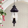 Minka Lavery Rustic Outdoor Hanging Light Fixture Heritage Bronze Damp Rated 30 1/4" Mouth Blown Glass for Post Exterior Barn Deck - 2 of 4