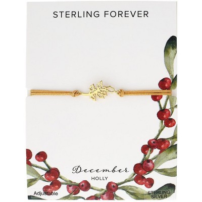 SHINE by Sterling Forever Sterling Silver Birth Flower Bolo Bracelet