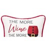 C&F Home 10" x 10" Christmas "The More Merry" Small/Petite Embroidered Accent Throw Pillow - 2 of 3