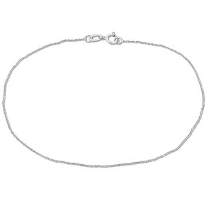 EVERLY JEWELRY | 14K White Gold Link Chain Bracelet, 9 inch - 1 of 4