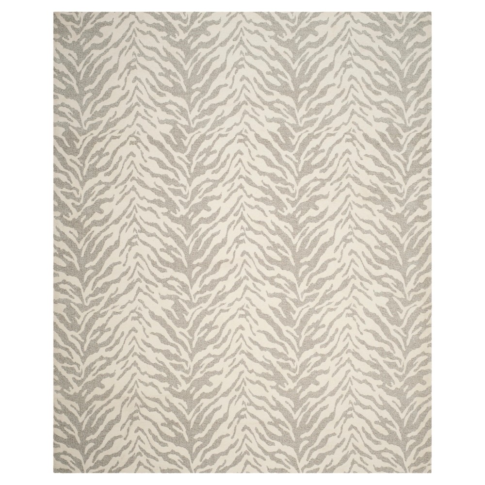 Light Gray/Ivory Tiger Woven Area Rug 8'x10' - Safavieh