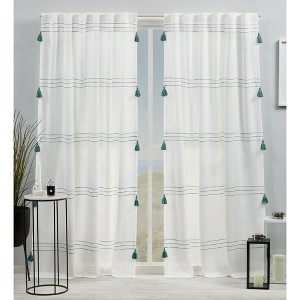 EXCLUSIVE HOME Demi Light Filtering Hidden Tab Top Curtain Panel Pair - 1 of 4