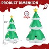 FURNIinspire Decorative Holiday Scene Props Inflatable Christmas Tree Decor Tall Blow Up Model for Yard, Lawn, Mall, Green, 43.3"*43.3"*82.7" - 3 of 4