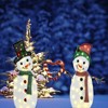 Set of Two Lighted Heart-Shaped Snowmen 30" & 32"H Christmas Decorations - 4 of 4