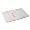 Deny Designs April Lane Art Simple Bow Monogram Memory Foam Bath Mat - 2 of 4