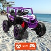 Jojoka 24V Kids UTV with Remote Control, 4WD/2WD Switchable Off-Road Electric Ride on Car, 2 Seater 4 Wheeler Truck - 3 of 4