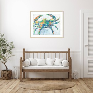 Amanti Art Rainbow Crab II by June Erica Vess Framed Wall Art Print - 1 of 4