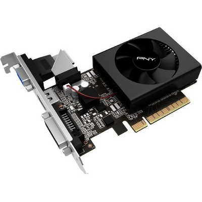 PNY GeForce GT 710 Graphic Card - 2 GB DDR3 SDRAM - Low-profile - 954 MHz Core - 64 bit Bus Width - HDMI - VGA - DVI