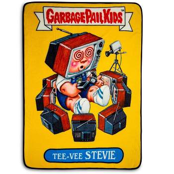 Just Funky Garbage Pail Kids Tee-Vee Stevie Fleece Throw Blanket | 45 x 60 Inches