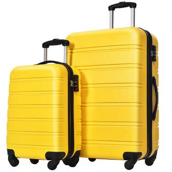2 PCS Expandable Luggage Set(20"+24"/20"+28"),ABS Hardside Suitcase with Spinner Wheels and TSA Lock-ModernLuxe