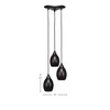 Toltec Lighting Europa 3 - Light Pendant in  Dark Granite with 5" Dark Granite Oval Metal Shade Shade - 2 of 2