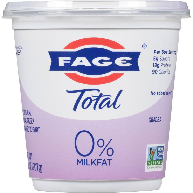 FAGE Total 0% Milkfat Plain Greek Yogurt - 32oz, 3 of 7