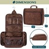 PAVILIA Large Hanging Toiletry Bag, Travel Women Men Cosmetic Organizer, Water Resistant Makeup Accessories Essentials Kit - 2 of 4