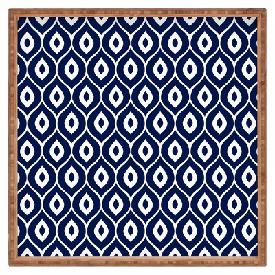 Decorative Aimee St Hill Leela Wooden Tray - Navy - Deny Designs