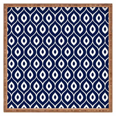 Decorative Aimee St Hill Leela Wooden Tray - Navy - Deny Designs