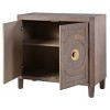 Brooks Two Door with Adjustable Interior Shelf Accent Cabinet Gray - StyleCraft: Farmhouse Style, No Assembly, Veneer Finish, Wood Frame - 3 of 4