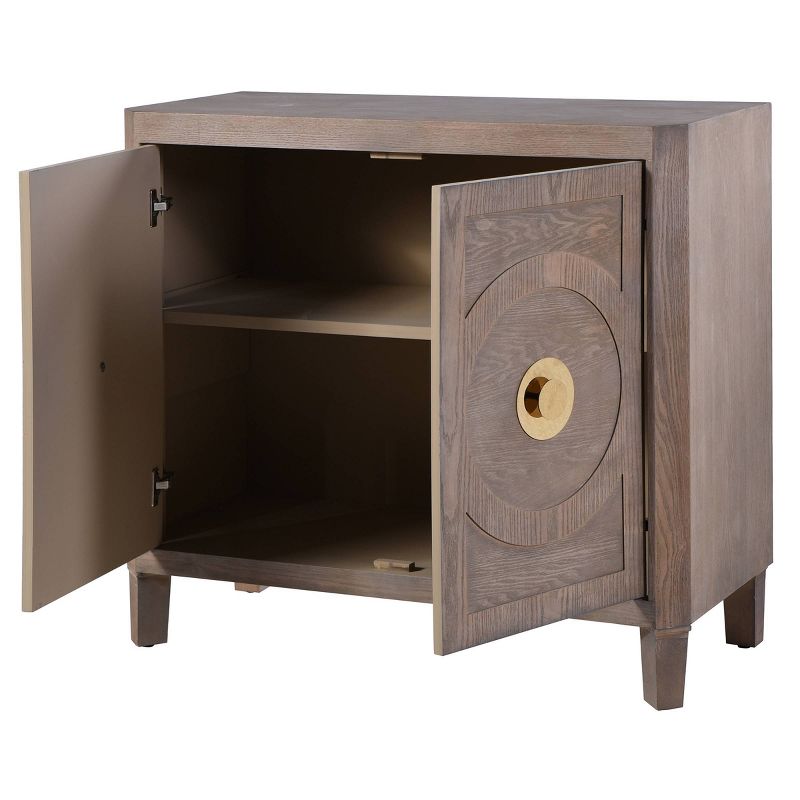 Brooks Two Door with Adjustable Interior Shelf Accent Cabinet Gray - StyleCraft, 4 of 8