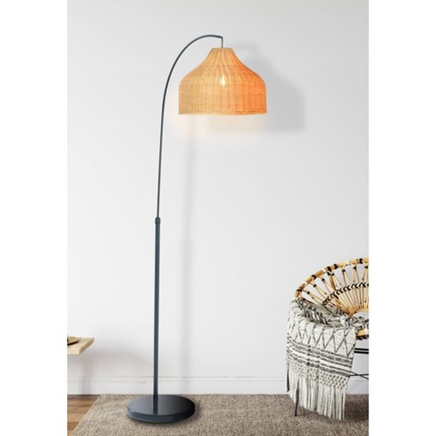 Storied Home Modern Boho Floor Lamp With Marble Base: Ambient Light ...