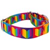 Country Brook Petz 1 1/2 Inch Rainbow Hearts Martingale Dog Collar - image 3 of 4