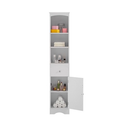 NicBex 66.9 Inch Tall Bathroom Storage Cabinet,Slim Storage Cabinet with 1 Drawer and Adjustable Shelf for Living Room,Home Office
