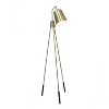 Industrial Tripod Floor Lamp with Interior Spotlight Antique Brass - Lalia Home: Uplighting for Living Room, Office, Foyer - 2 of 4