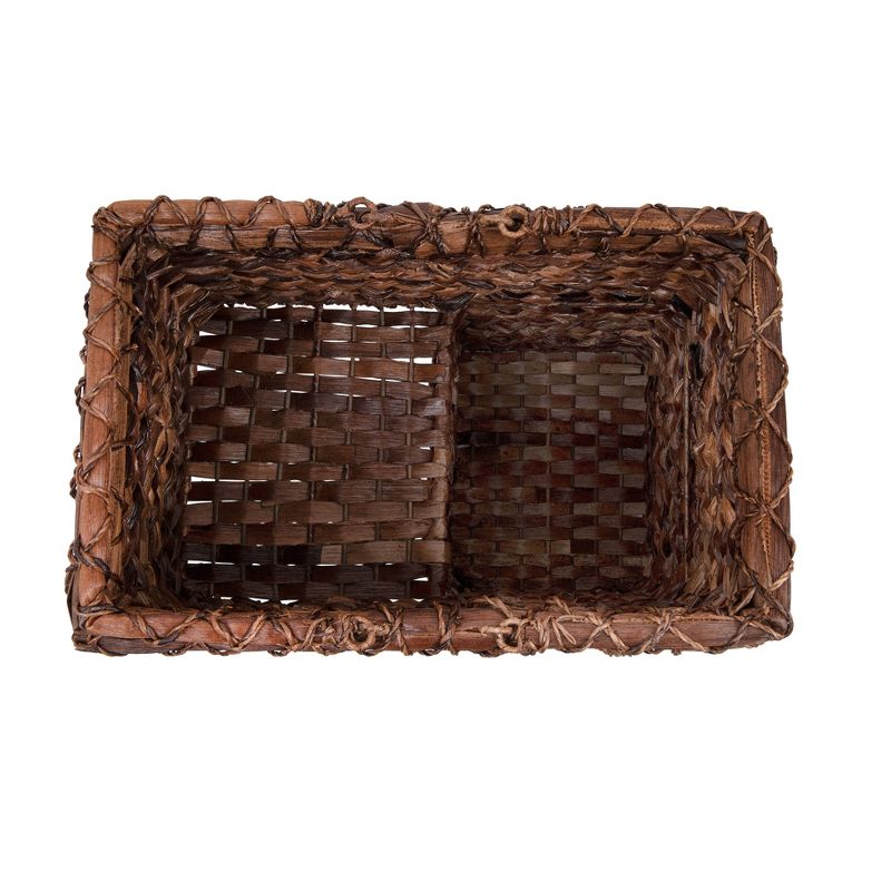 BacBac Leaf Woven Stair Basket 16&#34; x 10&#34; - Storied Home, 4 of 10