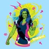 Men's She-Hulk: Attorney at Law Real Life Vs Cartoon T-Shirt - 2 of 4