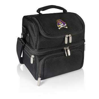 NCAA East Carolina Pirates Pranzo Dual Compartment Lunch Bag - Black