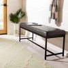 Chase Faux Leather Bench - BCH6204 - Safavieh - 3 of 4