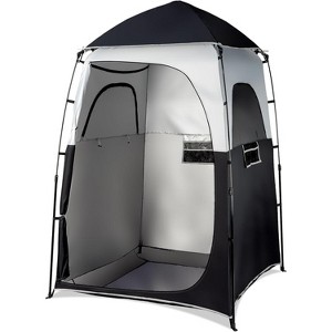 VINGLI 6.8FT Shower Tent, Large Instant Pop Up Shelter with Mesh Floor & Carrying Bag, Privacy Changing Room Tent for Camping - 1 of 4