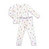 Bellabu Bear Kids Mermaid Bamboo Kids Pajamas - 2 of 4