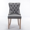 PAGED Dining Chairs Set of 2 Modern Tufted Living Room Chair with Wooden Legs and Nailhead Trim, Dining Room Chair for Kitchen - 4 of 4