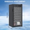 32 Bottle Wine Cooler, Compressor Wine Cooler Refrigerator with Digital Temperature Control - 3 of 4