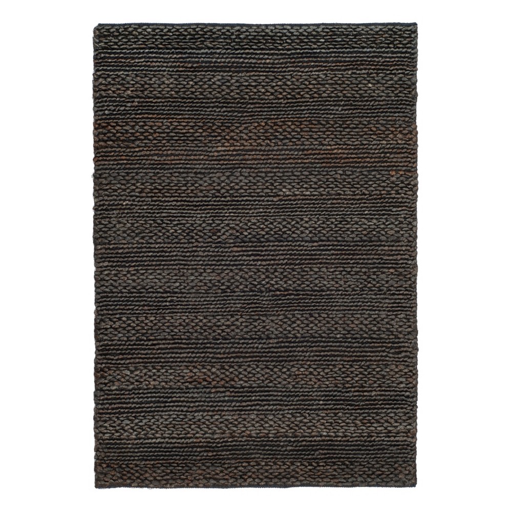 3'x5' Stripe Woven Accent Rug Charcoal - Safavieh