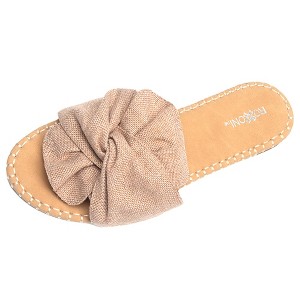 Roxoni Open Toe Sandal Slippers for Women - Indoor Outdoor Slides Shoes for Women - Spring Summer Slippers for Women - 1 of 4