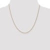 Black Bow Jewelry 1mm 14k Yellow Gold Solid Wheat Chain Necklace - 2 of 4