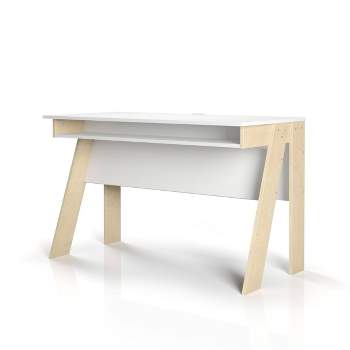 Tangent Computer Plywood Desk - Nexera