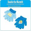 Nickelodeon Boy's Baby Shark Winter Hat and 2 Pairs of Mittens Set (Toddler/Little Boys), Size Age 2-7, Blue Glove with Handwarmers - 4 of 4
