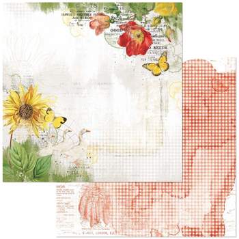 49 and Market Vintage Artistry Moonlit Garden 12x12 Double-Sided Cardstock: Thoughtful (49VMG1225552)