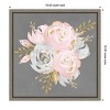 Amanti Art Floral Bouquet On Gray by Nature Magick Canvas Wall Art Print Framed 16 x 16-in. - 4 of 4