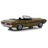 1970 Dodge Challenger R/T Convertible w/Luggage Rack Metallic Gold w/Black Stripes 1/18 Diecast Model Car by Greenlight - 4 of 4