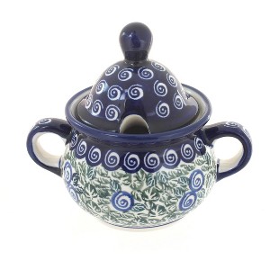 Blue Rose Polish Pottery 944 Zaklady Sugar Bowl - 1 of 1