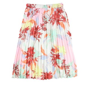 bar III Womens Floral Print Pleated Skirt - 1 of 2