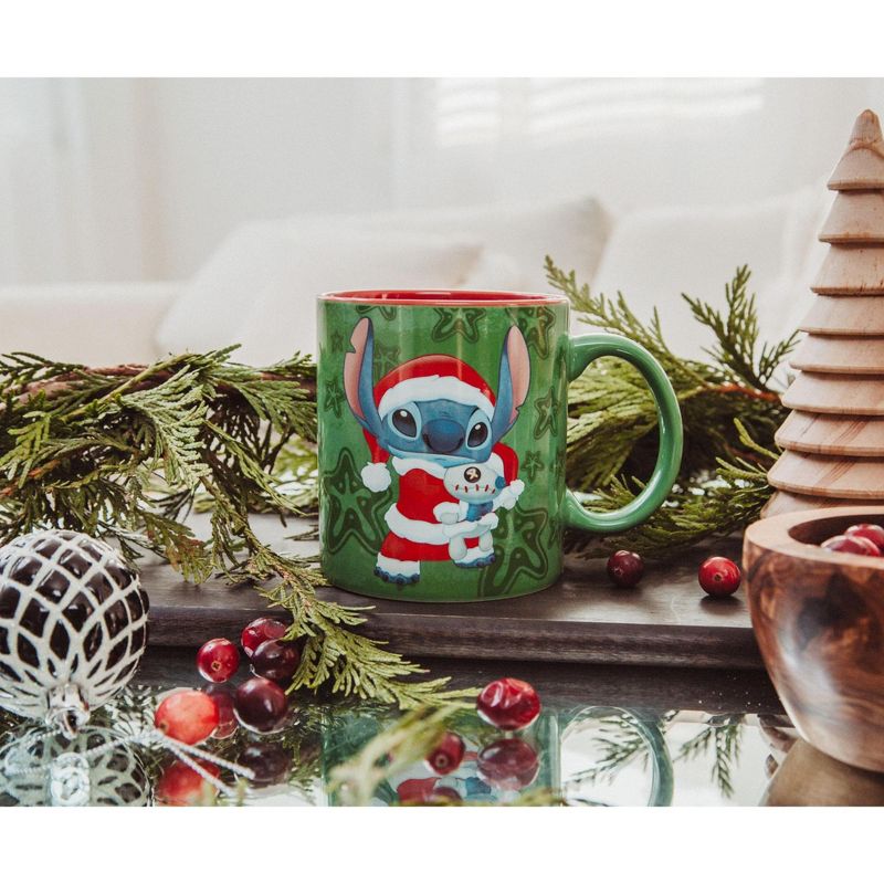 Silver Buffalo Disney Lilo & Stitch Santa Suit Ceramic Mug | Holds 20 Ounces, 2 of 7